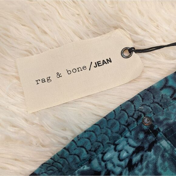 NWT Rag & Bone Peacock Print Legging jeans - Picture 7 of 11